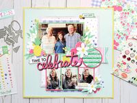 "Celebrate" layout by Jana Eubank featuring the "Best Summer Ever" collection by #EchoParkPaper