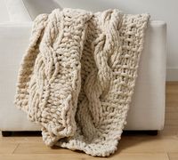 Plush Colossal Handknit Throw | Pottery Barn