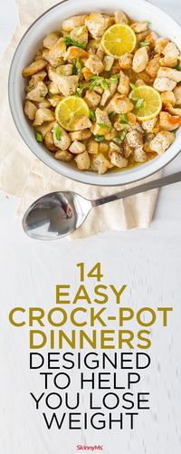 These 14 Easy Crock-Pot Dinners Designed to Help You Lose Weight! #weightloss #cleaneating #slowcooker