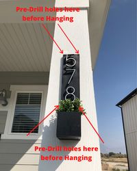 There are lots of ways to hang an address sign this is the easiest way that I found. #addresssign