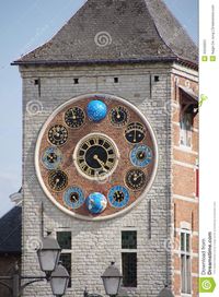 Zimmer Tower With Jubilee Clock In Lier, Belgium Stock Photo ...