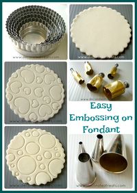 Embossing Technique on Fondant