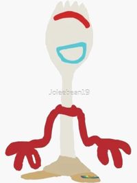 "Forky " Sticker for Sale by Joleebean19 | Redbubble