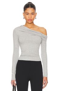 AFRM Bria Essential Top in Heather Grey | REVOLVE