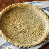 Walnut Pie Crust Recipe with walnuts, unsalted butter, granulated sugar, salt