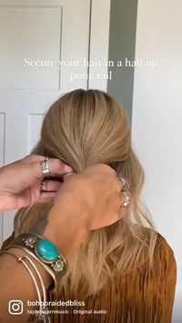 Cute Boho western hairstyle for short or long hair