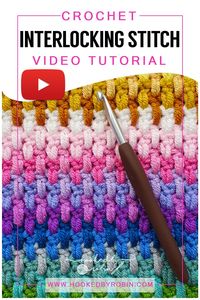 Crochet Mini Interlocking Block Stitch [Free Video Tutorial & Written Pattern!] — Hooked by Robin