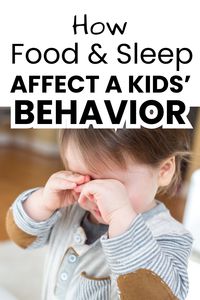 Often times we parents get upset or impatient with our children unfairly. There are times they are grumpy or throwing little fits. We get frusrated, but in reality, it is all our fault.  If you are having behavior issues, it is always wise to first stop and think about food and sleep. If your child is throwing a fit or seems off, ask yourself how food and rest are going. When your child is having a tantrum, be sure he isn’t tired or hungry before moving to correcting behavior. You child might just need a nap and a snack.