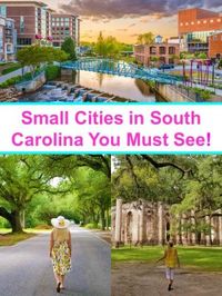 Small cities in South Carolina offer antebellum mansions, delicious cuisine, like shrimp & grits, Frogmore stew, pimento cheese, BBQ, and stunning outdoors! Aiken | Beaufort | Greenville | Lake Murray | Murrells Inlet | Discover South Carolina | Boomer Travel