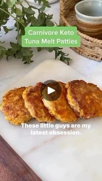 586K views · 24K reactions | Written recipe:
1 (5oz) can tuna, drain well!
1 egg
1/4 cup shredded cheddar cheese
Butter, for the pan

Mix the tuna, egg and cheese together and form into 4 patties.
Heat a pan over medium high heat, add butter, plop in the patties. Let them sit and cook for a few minutes before flipping so they don’t fall apart!
Cook for 2-3 minutes on each side until browned. Enjoy!

#ketorecipes #carnivorerecipes #carnivore #carnivorediet #lowcarbrecipes #tunamelt #lowcarbrecipe #ketotunamelt #healthymeals #healthyrecipes | Carnivore Diet | Animal Based | Keto | itscourtneyluna · Original audio