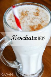 Yummy Horchata drink recipe: SWEET HAUTE