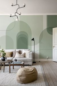 Bring a fresh look to your walls with this eye-catching Green Abstract Arches Wallpaper from HappyWall. It represents a perfect mix of design and color to give your space an artistic touch. Visit HappyWall.com to shop from our vast collection of 30,000 wallpapers.