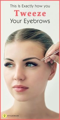 How to Tweeze Your Eyebrows? #eye #makeup #eyebrow