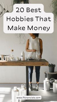 Check out this list of 20 hobbies that are crafty, make money, and creative.