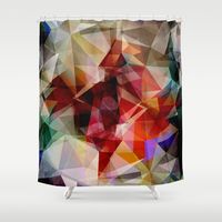 Colorful Geometric Abstract Shower Curtain