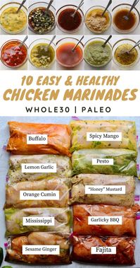 10 Healthy Chicken Marinades - Cook At Home Mom