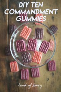 How to make your own Ten Commandment Sour Gummies for Shavuot | Land of Honey