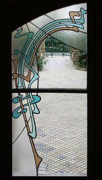 Art Nouveau | Les vitraux du Castel Béranger (Hector Guimard) by dalbera, via Flickr