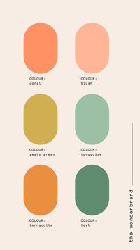 Fun and Colourful Brand Colour Palette with playful tones