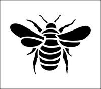 Bee Solo stencil from The Stencil Library online catalogue. Buy stencils online. Stencil code CS66.