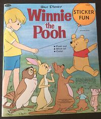 Vintage Winnie the Pooh Sticker Fun Walt Disney 1965 MINT UNUSED Wow | eBay