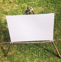 869 Likes, 74 Comments - @earlyyearsoutdoor on Instagram: “•🌿STICK EASEL🌿• How cute is this stick easel that we made? I’ve seen a few of them made before, but…”