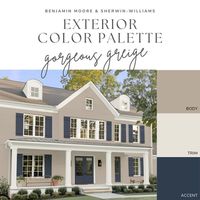 Great Greige SHERWIN WILLIAMS Exterior Color Palette - Etsy