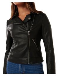 Forever New Kylie Biker Jacket In Black | MYER