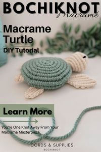 Prepare yourself to delve into the world of creativity with our exceptional DIY Macrame Turtle Knot Pattern! Suitable for crafters of all proficiency levels, this engaging adventure offers meticulously clear instructions that will have you knotting like a seasoned artisan in no time. Envision a captivating turtle design expertly crafted through the ancient art of macrame knotting, with you as the imaginative mastermind behind it all Macrame cord & supplies: https://bochiknot.com/collections/all