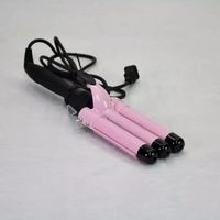 TRAVEL CURLING IRON The item voltage range is 100-240V, Dual voltage for international travel, it is automatic with proper voltage when using, no need the knob to switch or voltage converter, convenient to use COMPACT CLOSED DESIGN The compact design of the curling iron locks the hair firmly, easy press to open the curler. Safe auto shut off when the curling wand working over 60 minutes, it will shut off power automatically and prolong lifetime. WORKS FOR ALL HAIR TYPES This bedhead crimper iron with 1inch triple barrels, a perfect hair tool for creating beachy, professional-looking curls that last all day.