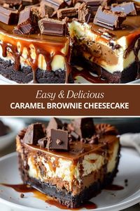 Caramel Brownie Cheesecake