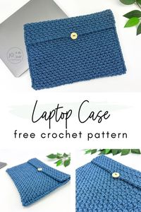 Protect your laptop with this quick and easy Laptop Case Crochet Pattern. You'll be carrying your laptop with more confidence, knowing it's shielded by the softness and durability of crochet. The DIY adjustable pattern uses only simple stitches and creates a crochet laptop sleeve that offers cushioning for your laptop while looking stylish.