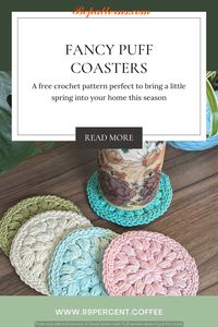 Cute crochet cup coaster patterns free beginners