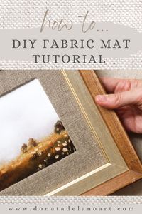 In this DIY framing tutorial, I will take you through step by step to create a simple fabric mat that will work with any frame (vintage or new). I’m using a raw linen in my frame but you can use any fabric you’d like. These make really nice frames in a farmhouse, rustic or contemporary decor and add a custom feel to any home. #vintageframe #DIYFraming #DIYCustomArt #Howtoframeart #FramingArt #DIYFabricMat #DIYHomeDecor #DIYWallArt.