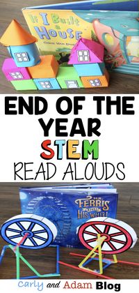 Four End of the Year Read Alouds and STEM Challenges Your Students will Love: What are you teaching at the end of the year? "Make" memories with your students and keep them engaged up until the last day of school with STEM! Turn the end of the year craziness into creativity with STEM challenges! #stemchallenge #endoftheyearactivities