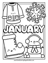 January Coloring Pages - Cute Coloring Pages For Kids