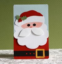 christmas card handmade | handmade Christmas card: Silhouette Santa Card by dedernc3 (debbie ...: