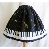 Cute Kitsch Piano Print Music Skirt (105 BRL) ❤ liked on Polyvore featuring skirts, grey, women's clothing, long petticoat skirt, gray skirt, bow skirt, long gray skirt and petticoat skirt