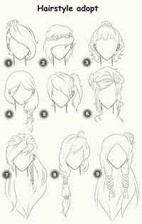 Hairstyle adopts (CLOSED) by x3misteryYuyux3.deviantart.com on @deviantART