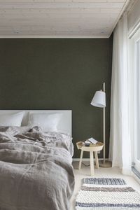 Dark Green walls via simply grove