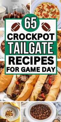 Easy game day recipes in the crockpot! These slow cooker tailgate food ideas are SO simple to make ahead for your football party. The best football game food crockpot, like slow cooker dips, appetizers, breakfast, meatballs, chicken. Crockpot tailgate food ideas, fall tailgate food crockpot, make ahead game day food, crockpot party food, crockpot recipes tailgate - tailgate dips crockpot, super bowl food crockpot, football game snacks, game day snacks for a crowd, football food appetizers dips.