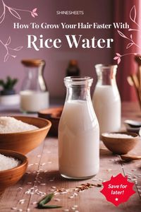 Hair growth taking too long? 🌸✨ Uncover the secrets of using rice water for faster, natural hair growth. 📌 Save this pin for amazing hair growth tips! #QuickHairGrowth #FastHairGrowth #HairGrowthFaster #HowToMakeYourHairGrowFaster 🌿💖