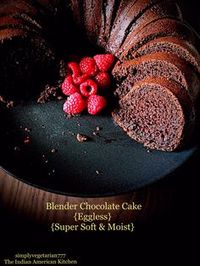 Blender Chocolate Cake {Eggless, Easy, Super Soft & Moist}, blender cake, chocolate cake made in mixie, easy chocolate cake eggless, sponge chocolate cake