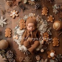 Gingerbread Newborn  Digital Backdrops, Digital Backgrounds, kids Portraits, fun, unique, photoshop files, photography digital backgrounds Gingerbread Newborn DIGITAL BACKGROUND IS GREAT FROM KIDS PORTRAITS, UPGRADING YOUR PINTEREST GAME OR EVEN JUST FOR A FUN ARTISTIC PHOTOSHOOT! UPGRADE YOUR IMAGES WITH THESE AWESOME, FUN, UNIQUE DIGITAL BACKGROUNDS! License: For Personal Use only, all rights reserved to ElevatedImagesDesigns, not for resale on any stock website or for any personal financial gain! However, any edits you make to the image are yours to sell to your clients however you like! PLEASE NOTE These are digital backdrops, not physical backdrops. Knowledge of Photoshop layers and masking is essential! Make sure to save as a 250 resolution for the best results! Upscaling recommended