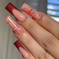 24 Reusable Press On Nails Reusable Color May Vary Due To Lighting Size One Size Condition New Reusable Comes With Mini Nail File And Glue Adhesive Strips