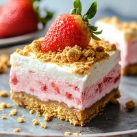 Golden Oreo Strawberry Cheesecake Bars