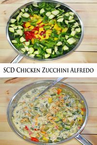 SCD Chicken Zucchini Alfredo