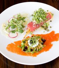 Culinary Trends - Carpaccio Trio: Beef Tenderloin, Local Halibut & Wild King Salmon