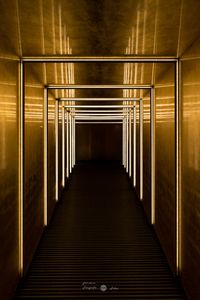 The golden corridor before you enter the magical world of the Giant at Swarovski Kristallwelten Wattens, Tirol. © Manuel of Fotografie INN Focus