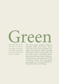 I love green